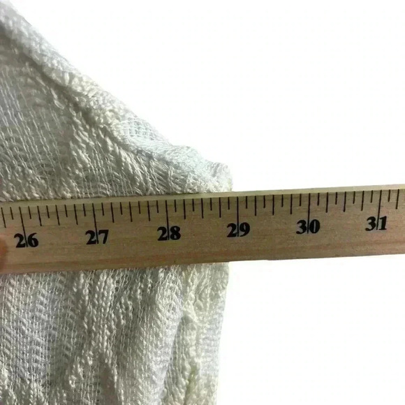 NWOT Cato Plus Ivory Breeze Diamond Lattice Duster Boho Cardigan | Size 18/20 - Picture 8 of 10